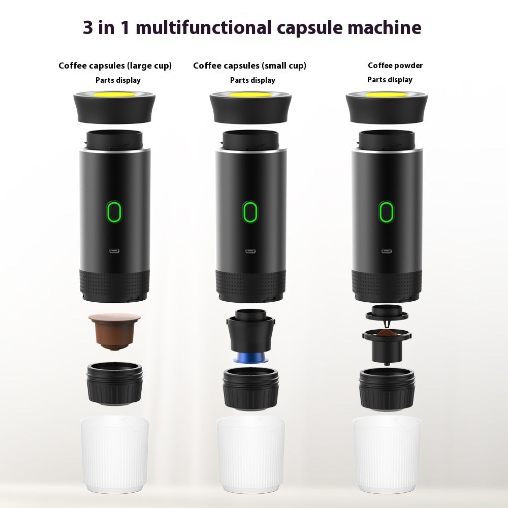 BrewMaster™ Go | All-in-One Portable Espresso Maker ☕