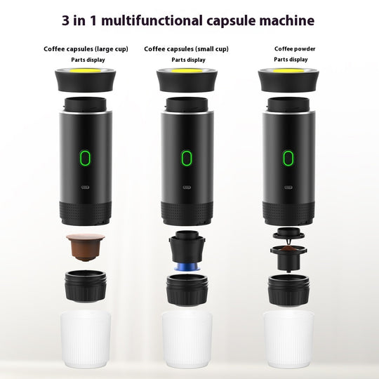 BrewMaster™ Go | All-in-One Portable Espresso Maker ☕