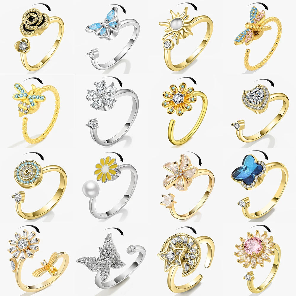 Anti-Anxiety Spinner Ring 💍 Stress Relief Meets Style ✨