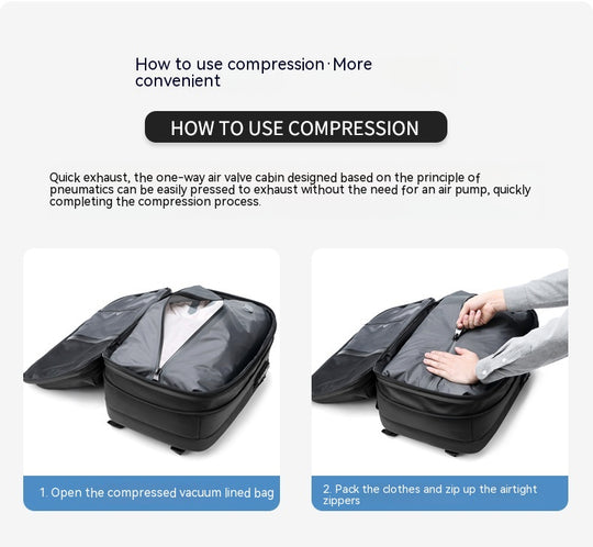 AeroPak™ | The Ultimate Compression Travel Backpack ✈️