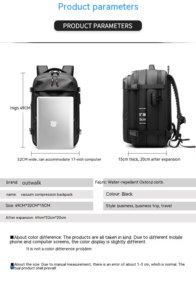 AeroPak™ | The Ultimate Compression Travel Backpack ✈️