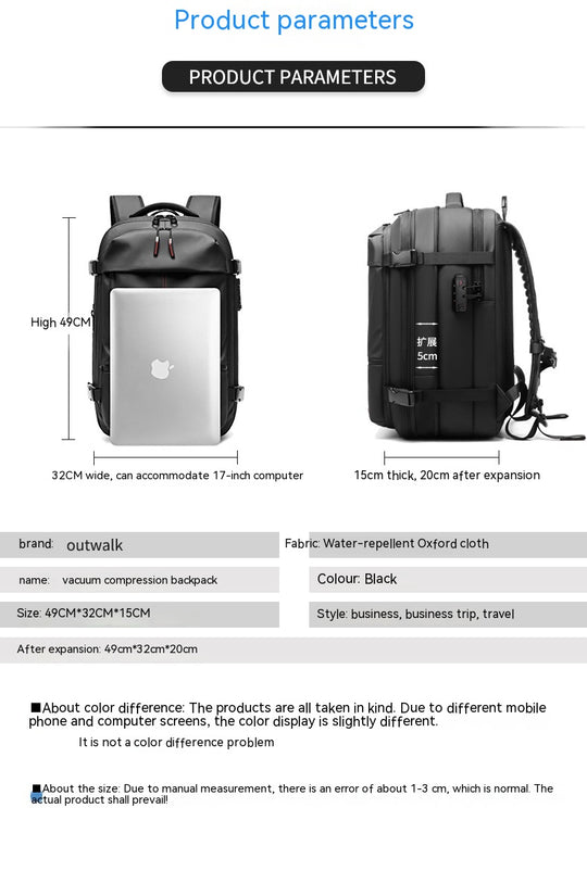 AeroPak™ | The Ultimate Compression Travel Backpack ✈️