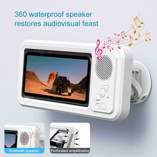 Shower Phone Holder with Speaker 🚿📱🎶 Turn Your Shower Into a Concert!