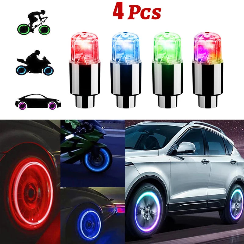LED Tire Valve Caps – Light Up Your Ride 🚴‍♂️🚗✨