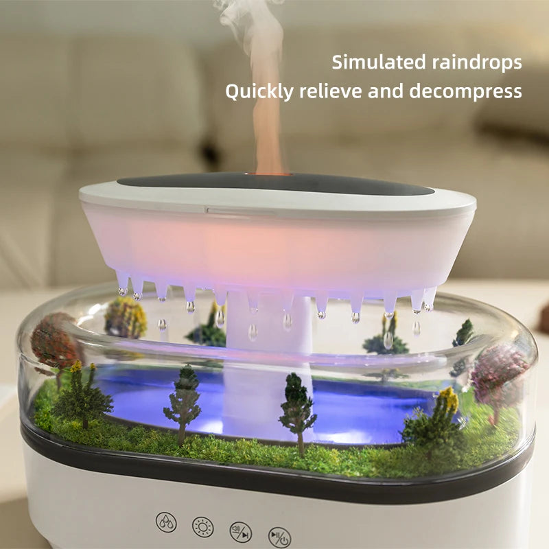 Rain Cloud Aroma Diffuser 🌈 | Relax + Glow