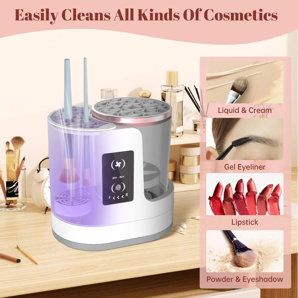 3-in-1 Electric Makeup Brush Cleaner 💄 Spotless Brushes in Minutes! ⚡