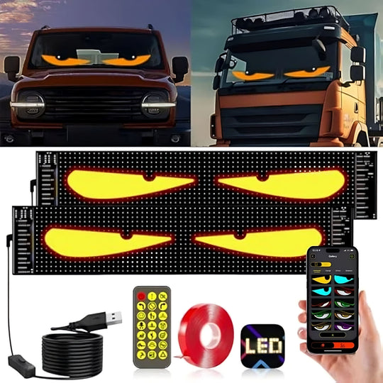 Dynamic Big Eye Lights 👀 Make Your Car Unstoppable! 🚘✨