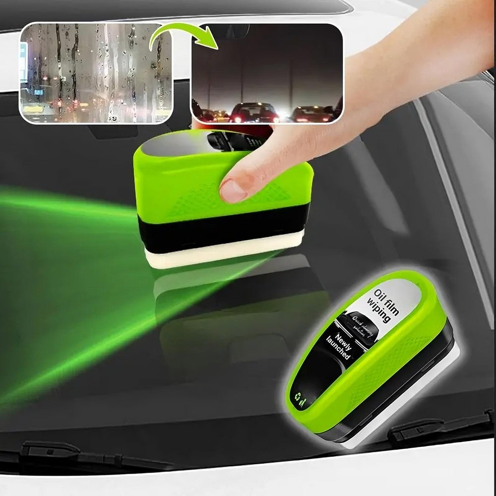 Crystal-Clear Vision Wipe  (2PCS) – Anti-Fog & Oil Film Remover for Car Windows 🚘✨