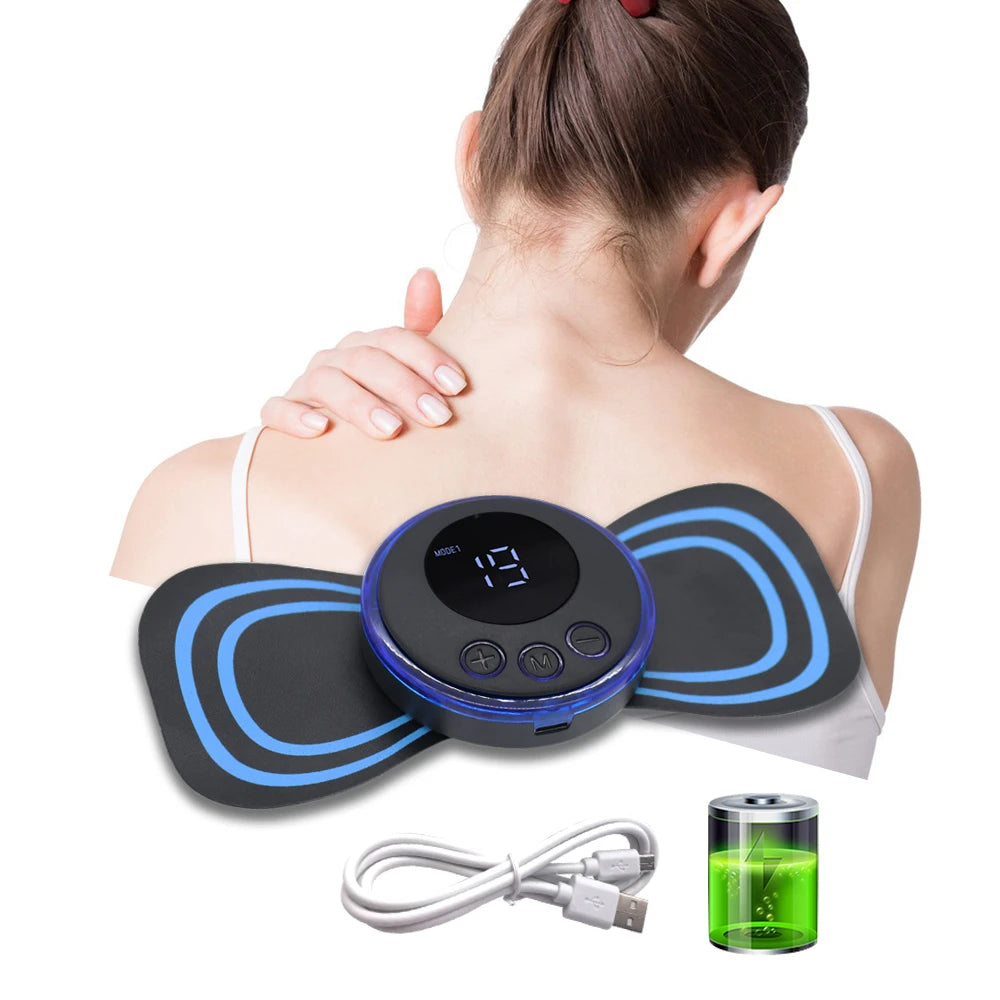 Rechargeable EMS Neck & Body Massager 💆 Relax, Recharge & Recover! ⚡