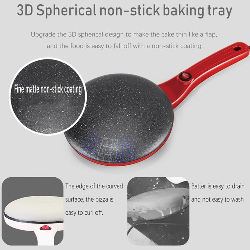 Electric Crepe Maker – Quick, Easy & Non-Stick!
