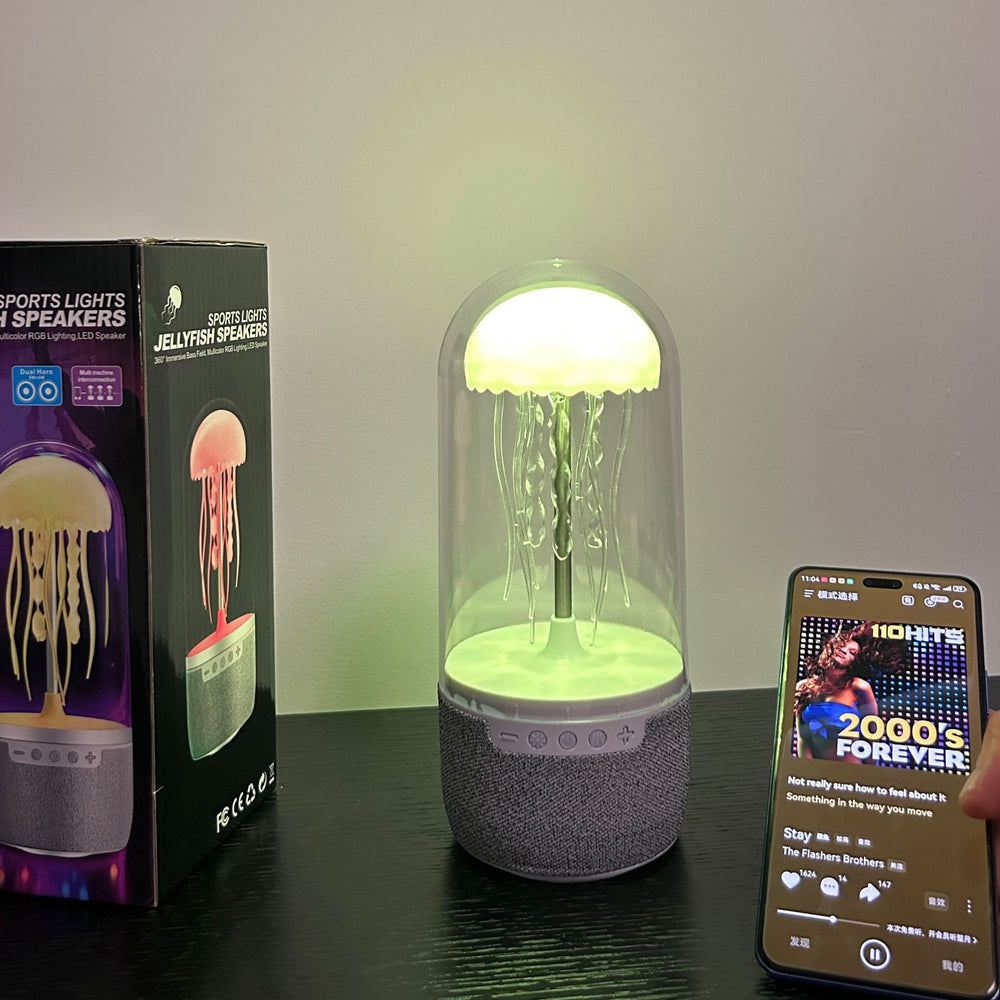 AuraJelly™ Mini | La fascinante lámpara parlante con forma de medusa 🐙🎶