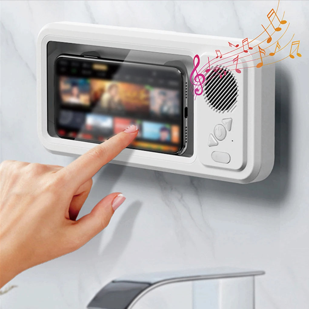 Shower Phone Holder with Speaker 🚿📱🎶 Turn Your Shower Into a Concert!