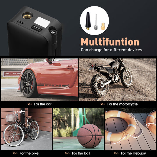 Rechargeable Portable Air Pump 🚗 Inflate Anything, Anytime! 🔋