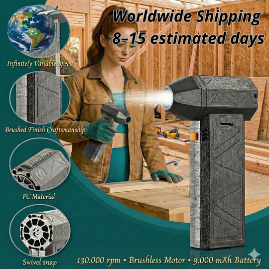 X3 Kinetic Turbo Fan - 130,000 RPM Air Duster & Vacuum