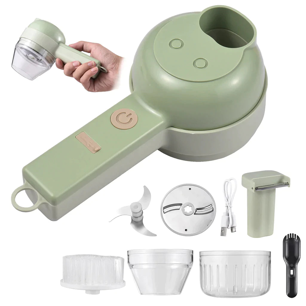 4-in-1 TurboChop™ Electric Vegetable & Meat Slicer