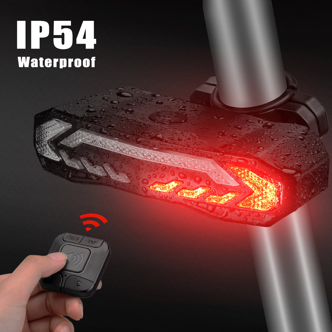 Bike Tail Light w/ Turn Signals, Brake Light & Remote 🚴‍♂️