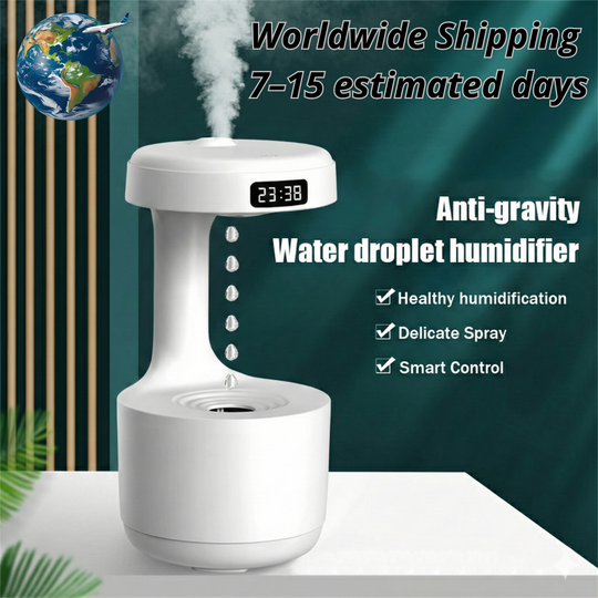 Anti-Gravity Water Humidifier - Levitating Drops & Air Purifier