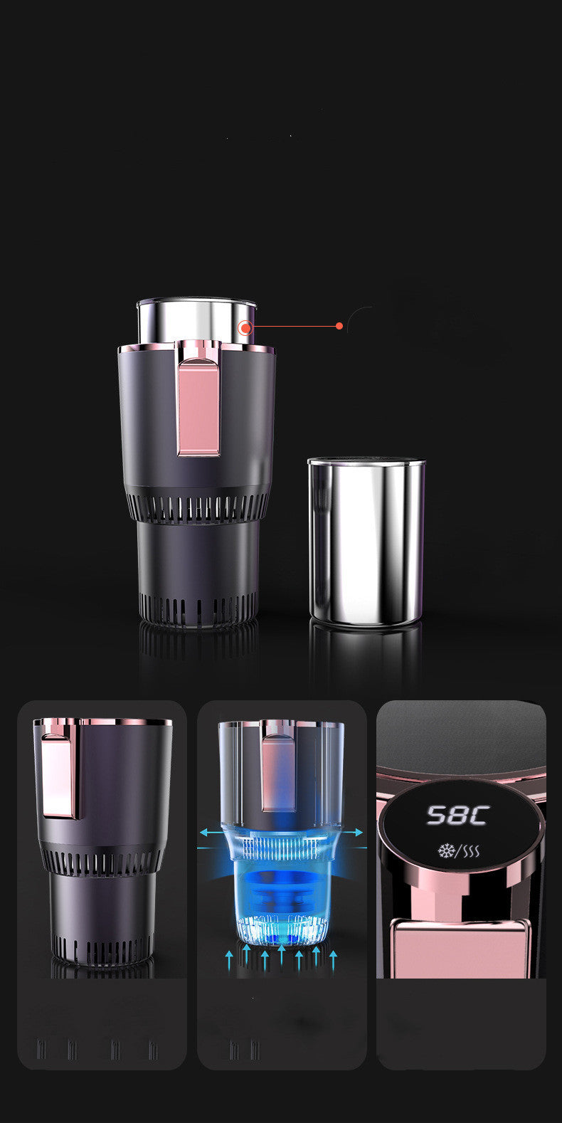 2-in-1 Car Cup Cooler & Warmer – Keep Drinks Hot or Ice-Cold Anywhere!