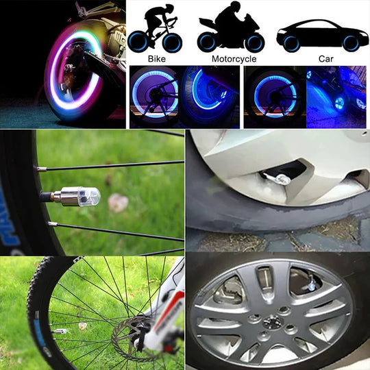 LED Tire Valve Caps – Light Up Your Ride 🚴‍♂️🚗✨