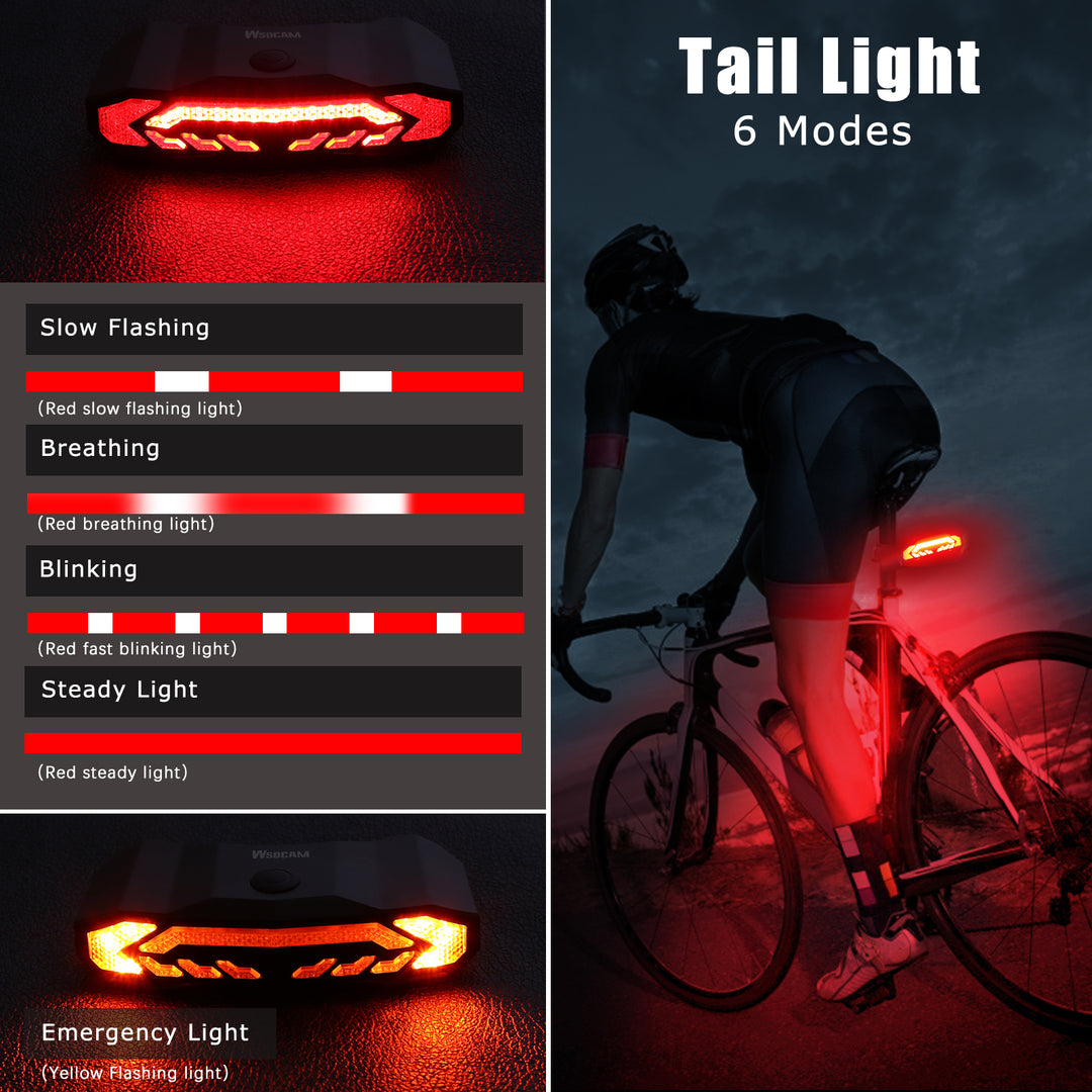 Bike Tail Light w/ Turn Signals, Brake Light & Remote 🚴‍♂️