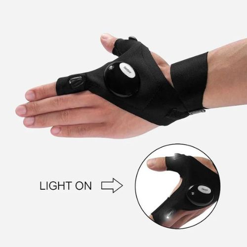 🔦✨LED Flashlight Gloves – Light at Your Fingertips!