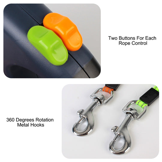 DuoLeash™ 360° Tangle-Free Pet Leash 🐾