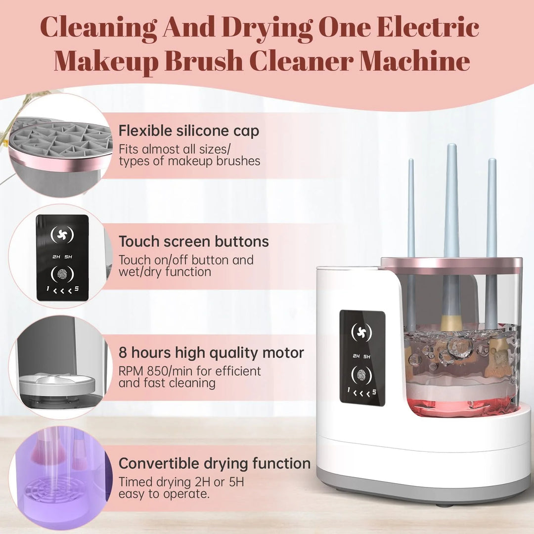 3-in-1 Electric Makeup Brush Cleaner 💄 Spotless Brushes in Minutes! ⚡
