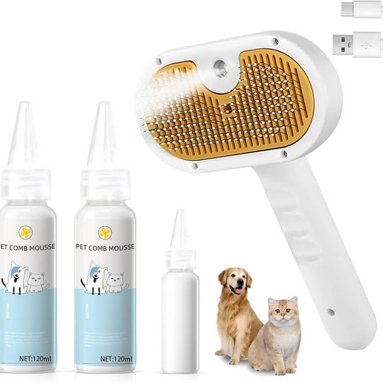 3-in-1 Pet Spa Grooming Kit 🐾🛁👂🦷 – Steam, Clean & Massage! (USA ONLY)