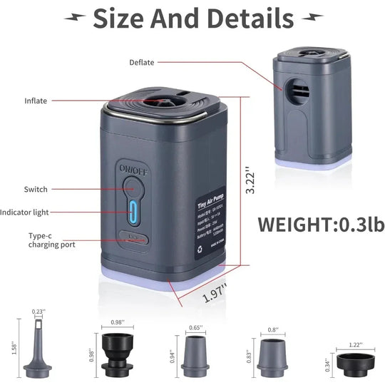 AirGo™ | The Ultimate 2-in-1 Mini Air Pump & Vacuum 💨🌪️