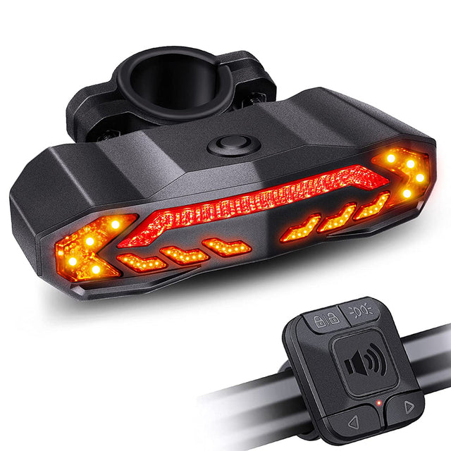 Bike Tail Light w/ Turn Signals, Brake Light & Remote 🚴‍♂️