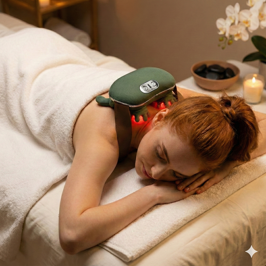 4D Shiatsu Neck & Shoulder Massager - USA Stock 2-5 Days (Cordless & Hands-Free)