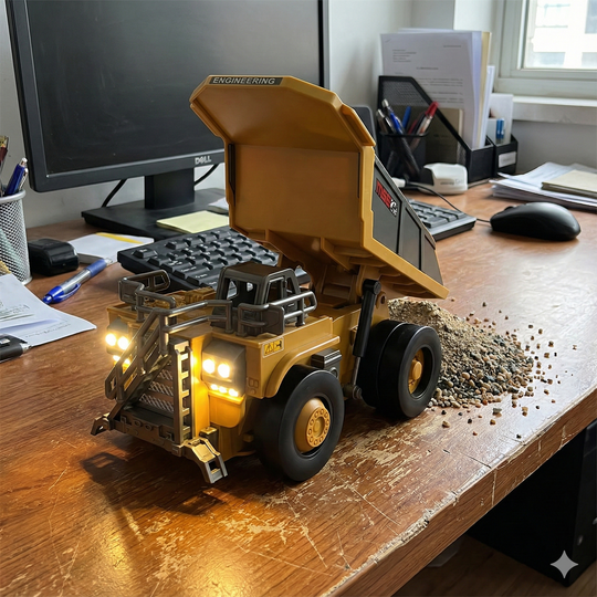 1:64 Mini RC Engineering Vehicles - Pro Series with Proportional Steering