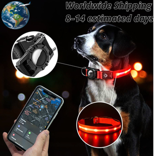 GuardianGlow™ | The Ultimate LED AirTag Dog Collar 🐾💡