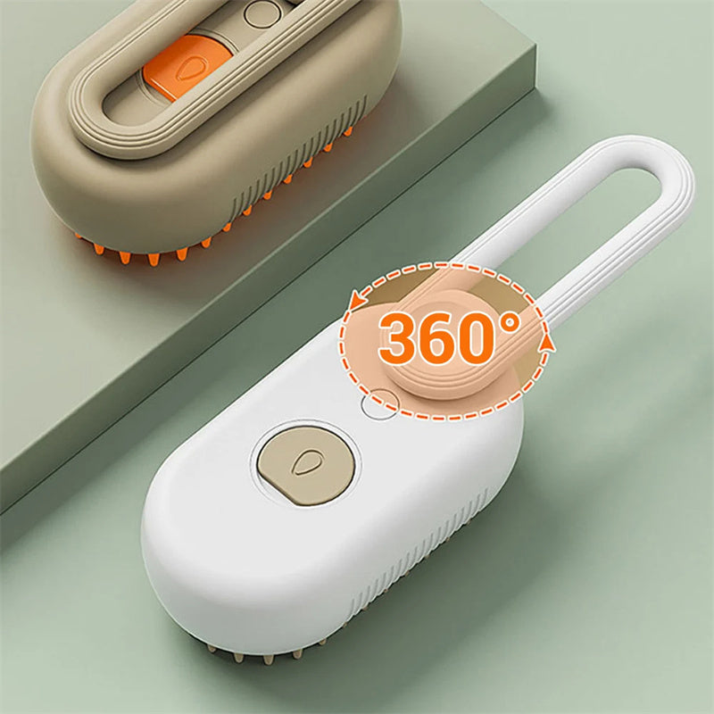 AquaGlow™ 3-in-1 Pet Steam Brush 💨