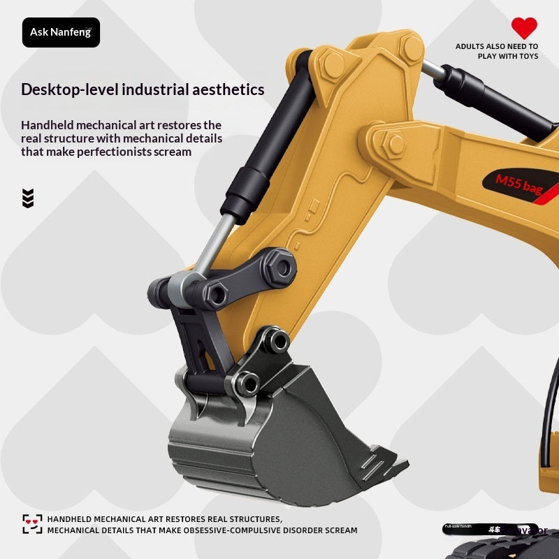 1:64 Mini RC Engineering Vehicles - Pro Series with Proportional Steering