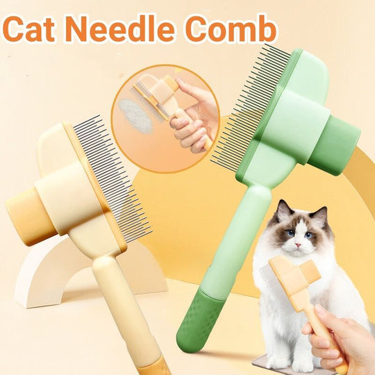 GlideAway™ Self-Cleaning Pet Brush ✨