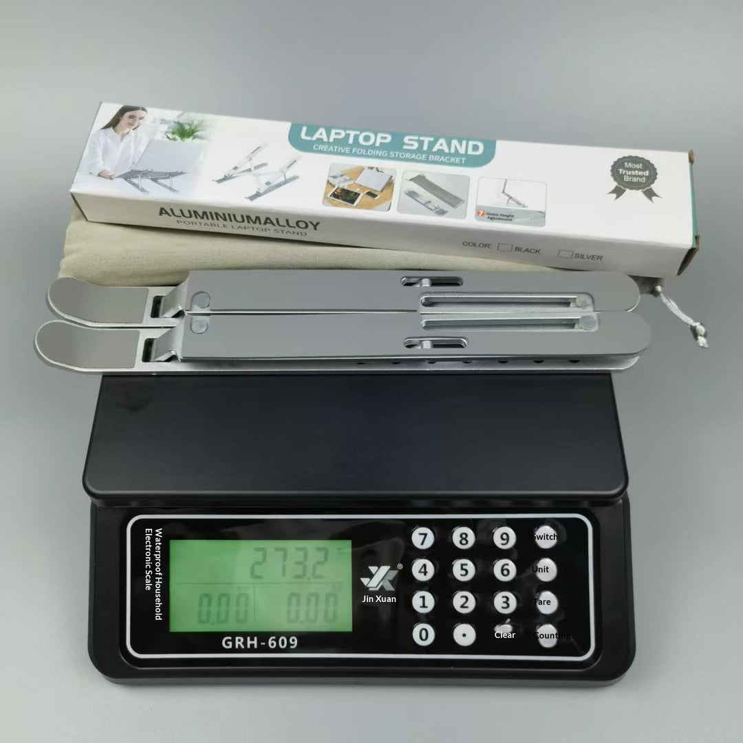 New Laptop Stand With Adjustable And Foldable Height, Aluminum Alloy Bracket With Cooling Fan