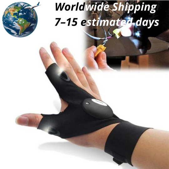 🔦✨LED Flashlight Gloves – Light at Your Fingertips!