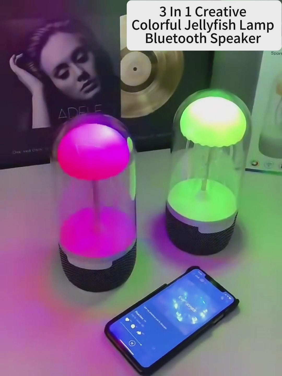 AuraJelly™ Mini | La fascinante lámpara parlante con forma de medusa 🐙🎶