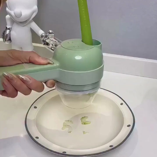 4-in-1 TurboChop™ Electric Vegetable & Meat Slicer