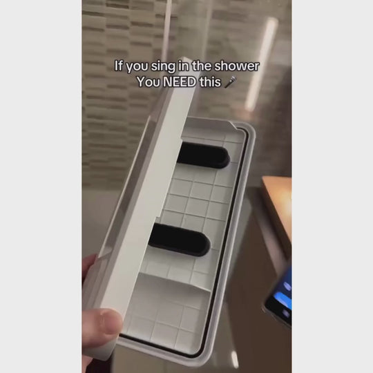 Shower Phone Holder with Speaker 🚿📱🎶 Turn Your Shower Into a Concert!